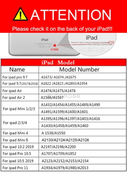 Ультратонкий Чехол для iPad Air 1 Air 2 Чехол для планшета iPad 5th 6th Gen Case 9,7 Дюйма 2017 2018 Умный Магнитный A1474 A1566 A1823 2
