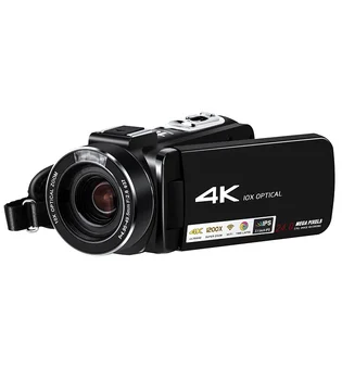 Цифровая видеокамера Winait Uhd 4K Wifi С 10-кратным оптическим зумом/120-кратным цифровым зумом и 3,0-дюймовым сенсорным дисплеем 2