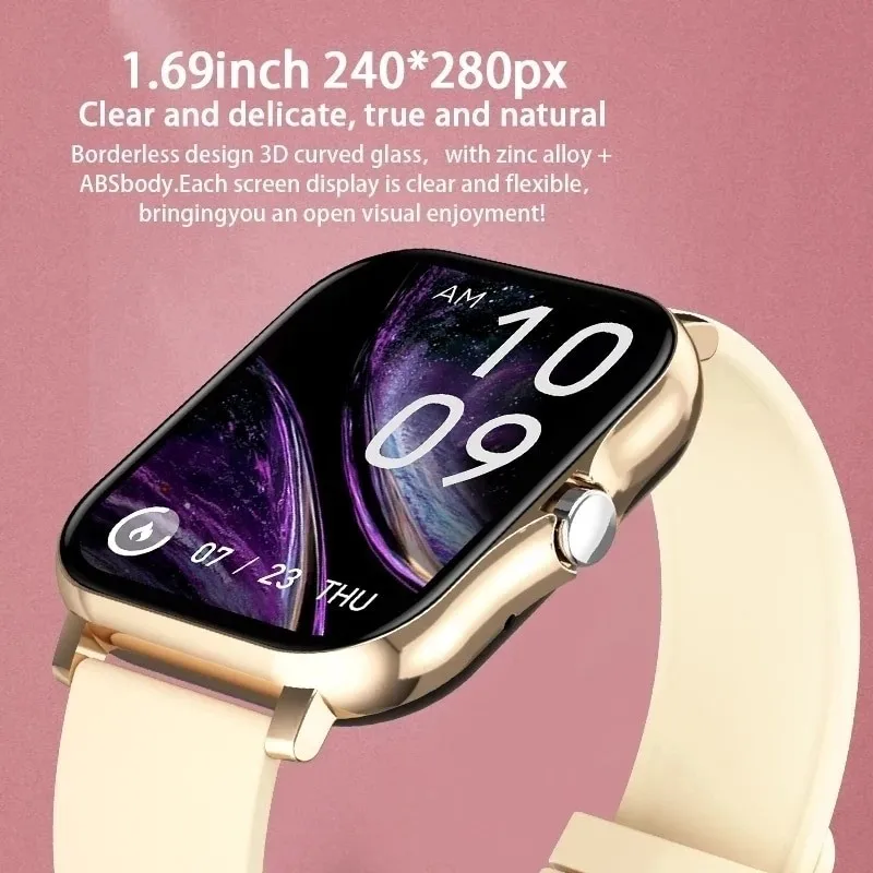 2023 Смарт-часы для Мужчин и женщин в подарок Спортивные часы для фитнеса с сенсорным экраном, звонки по Bluetooth, цифровые умные часы, наручные часы Изображение 1
