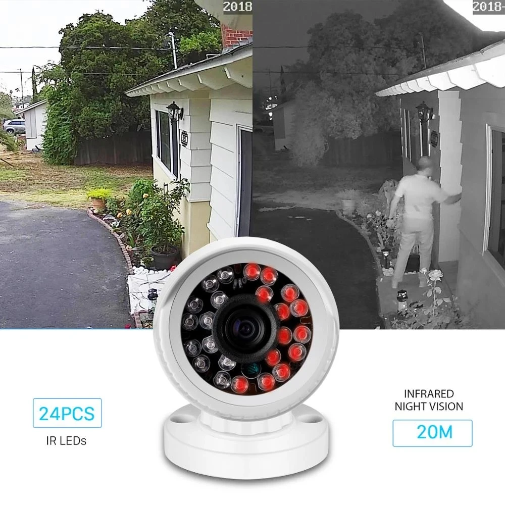 5MP Onvif Bullet CCTV WIFI Камера Наружного Водонепроницаемого видеонаблюдения AI Обнаружение человека ИК Ночного видения IP-камера Безопасности Изображение 1
