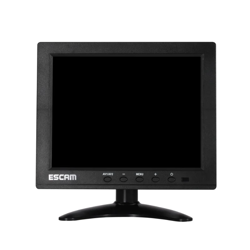 ESCAM T08 8-дюймовый TFT LCD 1024х768 монитор видеонаблюдения с поддержкой VGA HDMI AV BNC USB для ПК Камера видеонаблюдения Изображение 1