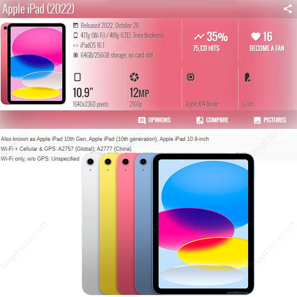 Funda для iPad 10-го поколения Case 2022 Тонкая Подставка Мягкая Задняя крышка Smart Cover Case для iPad 10-го поколения 10,9 дюйма 2022 Автоматическое пробуждение/режим сна Изображение 1