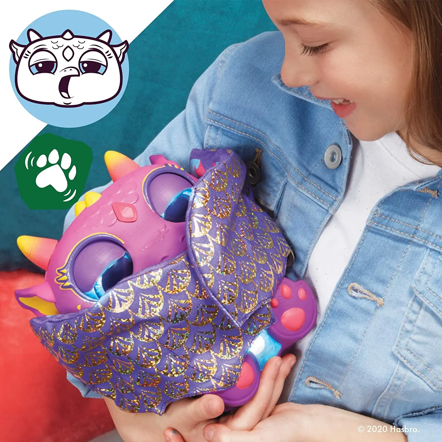 FurReal Moodwings Baby Dragon Интерактивная Игрушка Для Домашних животных, 50+ Звуков и Реакций Электронные Домашние Животные Детские Игрушки Для Мальчиков Рождественский Подарок Кукла Изображение 1