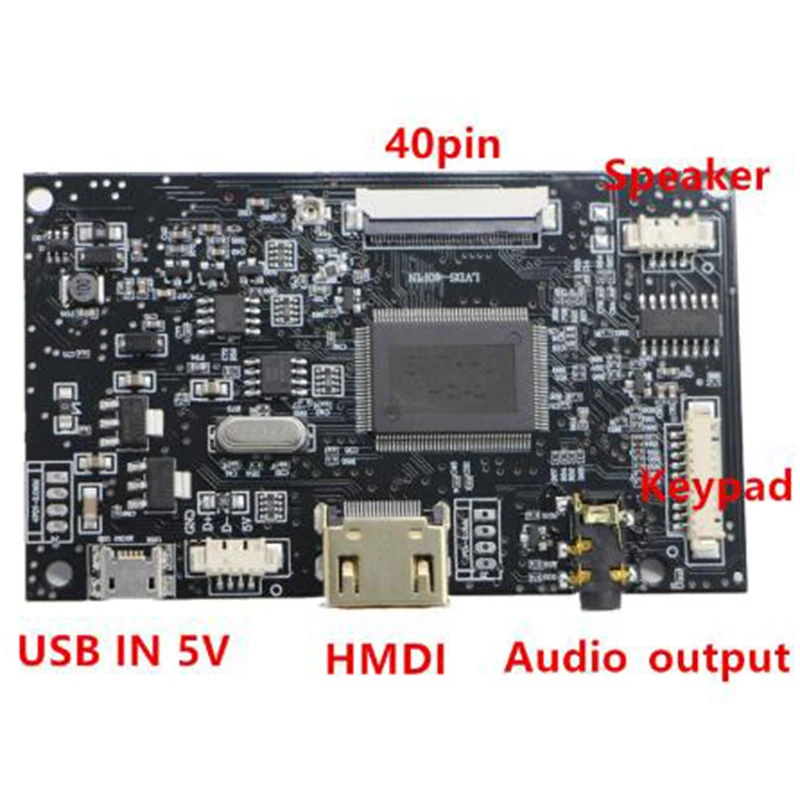 HDMI + Аудио 40Pin ЖК-драйвер Платы контроллера Комплект для панели HJ080IA-01E EJ080NA-04C HE080IDW1 1024X768 Android USB 5V Изображение 1