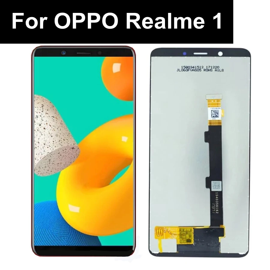 Абсолютно новый ЖК-дисплей для OPPO Realme 1 F7 молодежный дисплей с сенсорным экраном, дигитайзер в сборе, запасные части 6,0 Дюймов Изображение 1