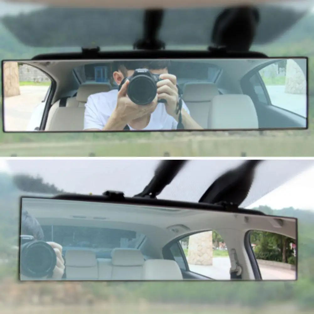 Автомобильное зеркало Внутренние зеркала заднего вида Универсальное Автоматическое Зеркало заднего вида с антибликовой широкоугольной поверхностью Синее зеркало Автоаксессуар Изображение 1