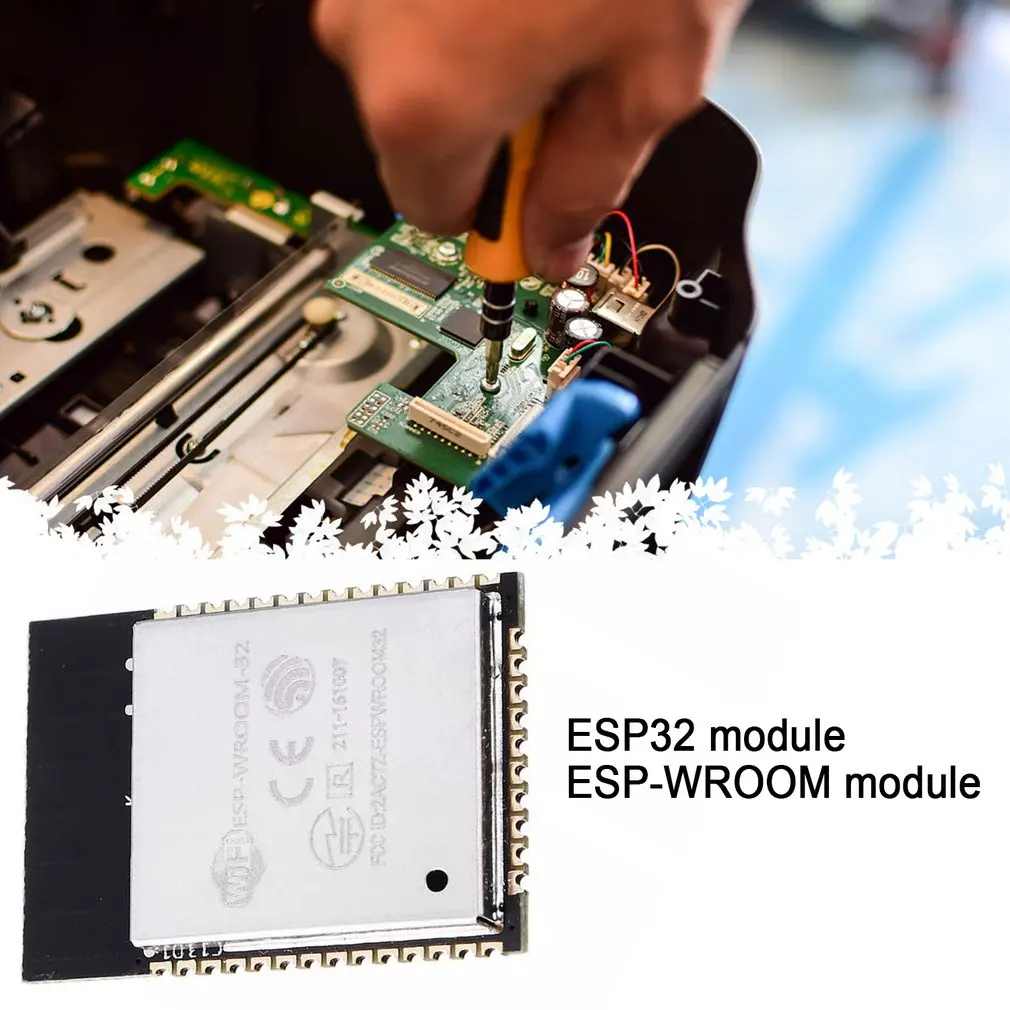 Беспроводной модуль ESP32 ESP-32 ESP32-S от ESP-WROOM-32 с 32 Мбит PSRAM IPEX / ESP-32S со вспышкой 4 Мбит Изображение 1