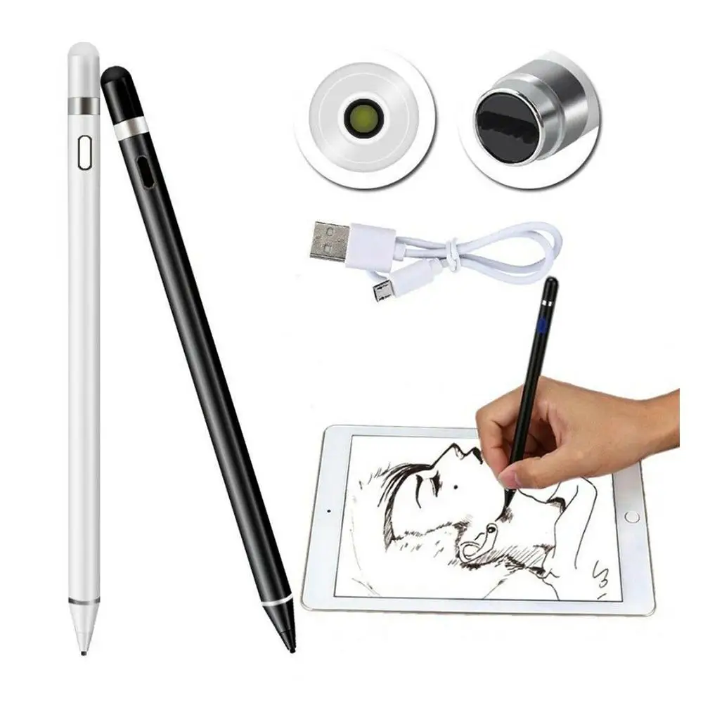 Горячая Универсальная емкостная ручка с сенсорным экраном Stlus для системного телефона IOS/Android, умная ручка, стилус, карандаш, сенсорная ручка, Прямая поставка Изображение 1
