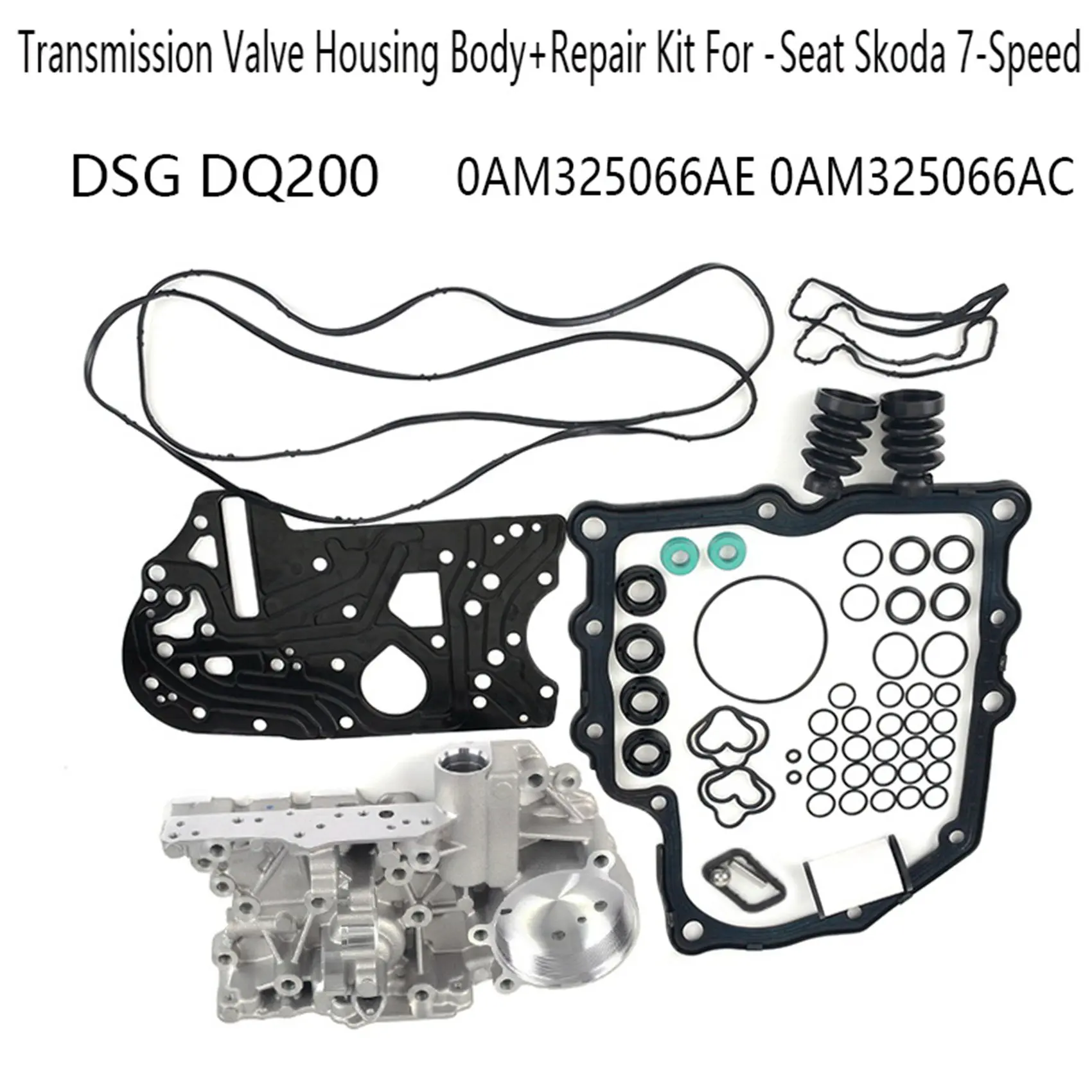 Для Коробки передач DSG DQ200 Корпус Клапана Коробки передач + Ремкомплект для -Audi Seat Skoda 7-Ступенчатая 0AM325066AE 0AM325066AC Изображение 1