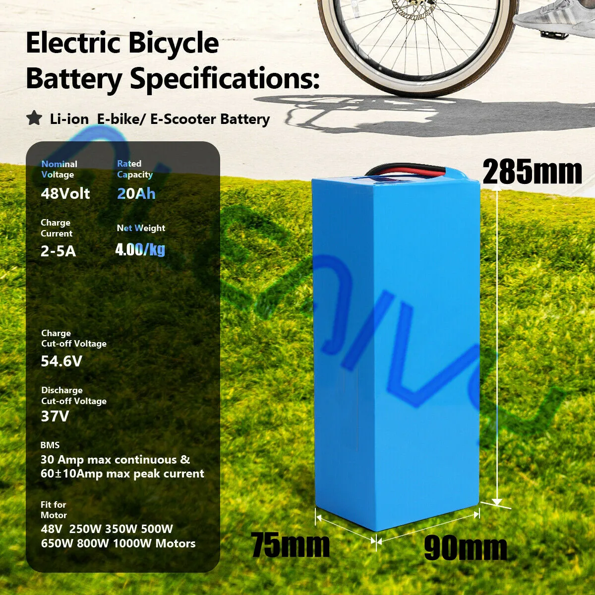 Привод 48V 30ah 35ah 20ah 25ah 40ah 50ah 45ah Ebike 21700 Литиевая аккумуляторная батарея для электрического велосипеда-скутера Изображение 1