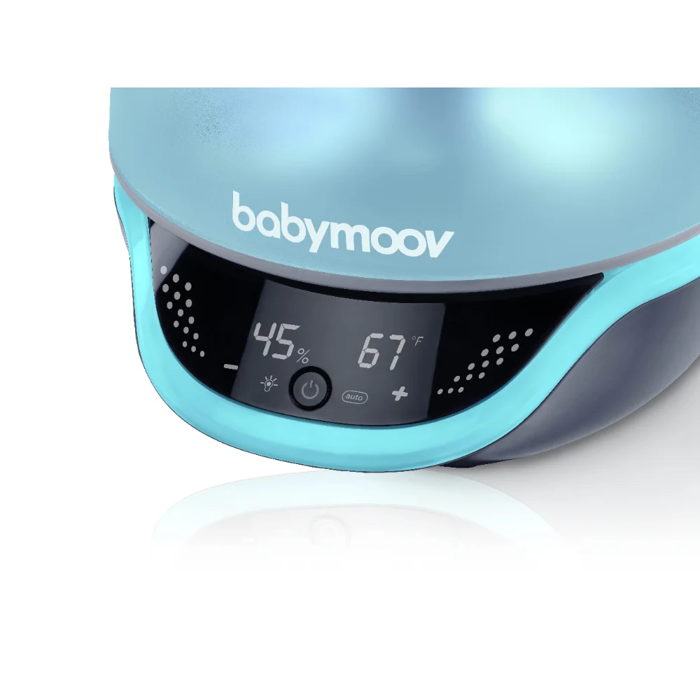 Увлажнитель воздуха Babymoov Hygro + с программируемым контролем влажности и таймером, 7-цветным ночником и диффузором эфирных масел Изображение 1