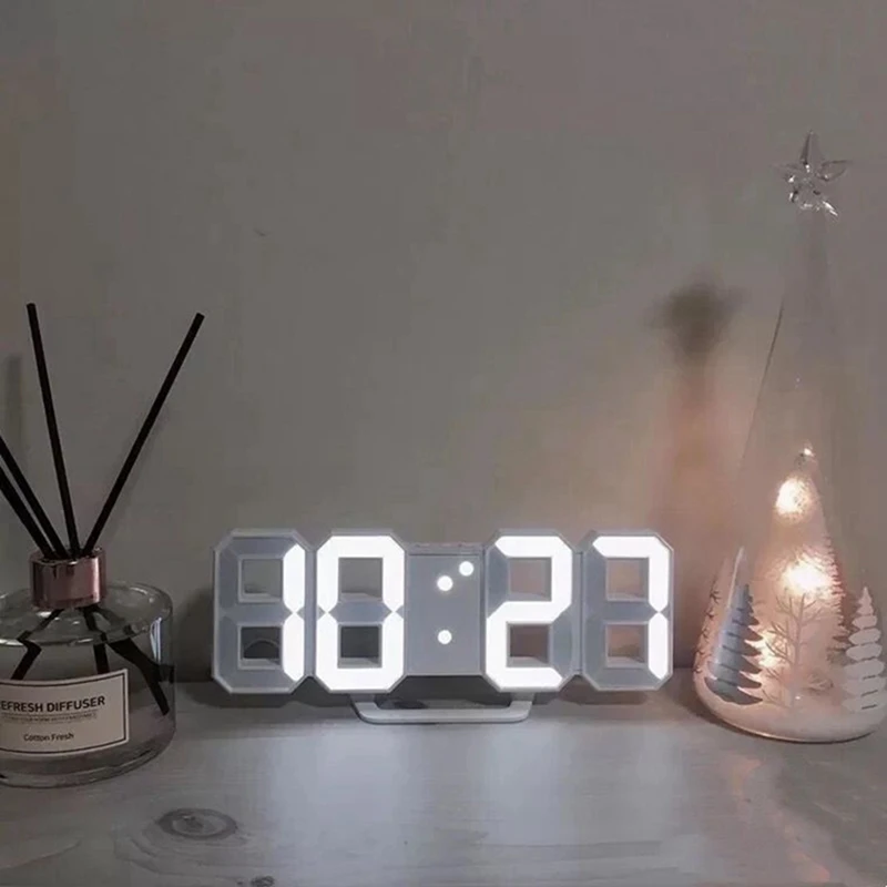 Цифровые Будильники Nordic 3D Цифровой будильник Электронные Цифровые Часы Светодиодные Цифровые часы Изображение 1