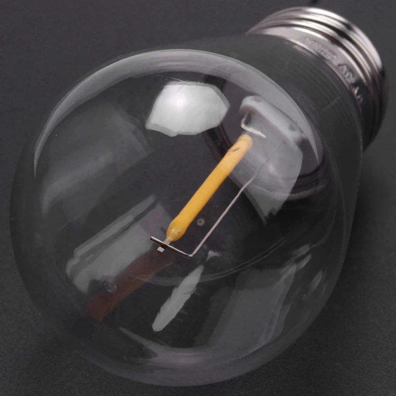 30 Упаковок Сменных Лампочек 3V LED S14 Небьющиеся Наружные солнечные Струнные Лампочки Теплого белого цвета Изображение 2