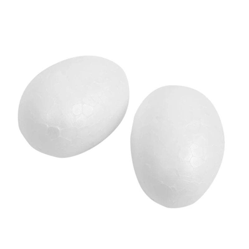 40 Яиц из пенопласта 6 см Белое Пасхальное яйцо Декоративное Яйцо Для покраски Или приклеивания Изображение 2