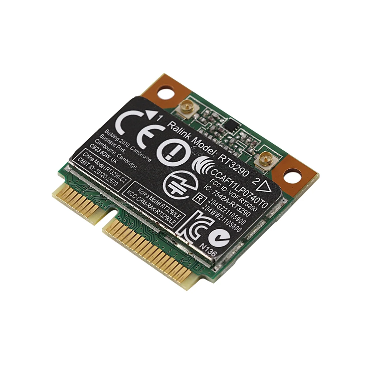 5ШТ 150 Мбит/с 2,4 ГГц RT3290 802.11B/G/N Беспроводная карта Wlan WIFI + Bluetooth BT 4,0 Половина мини-карты PCI-E для HP CQ58 M4 Изображение 2