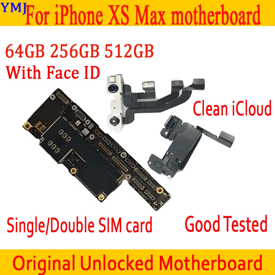 Бесплатная доставка, 100% Оригинальная пластина обновления поддержки для iPhone X XS MAX XR, материнская плата с полным чипом, основная логическая плата, чистый iCloud Изображение 2
