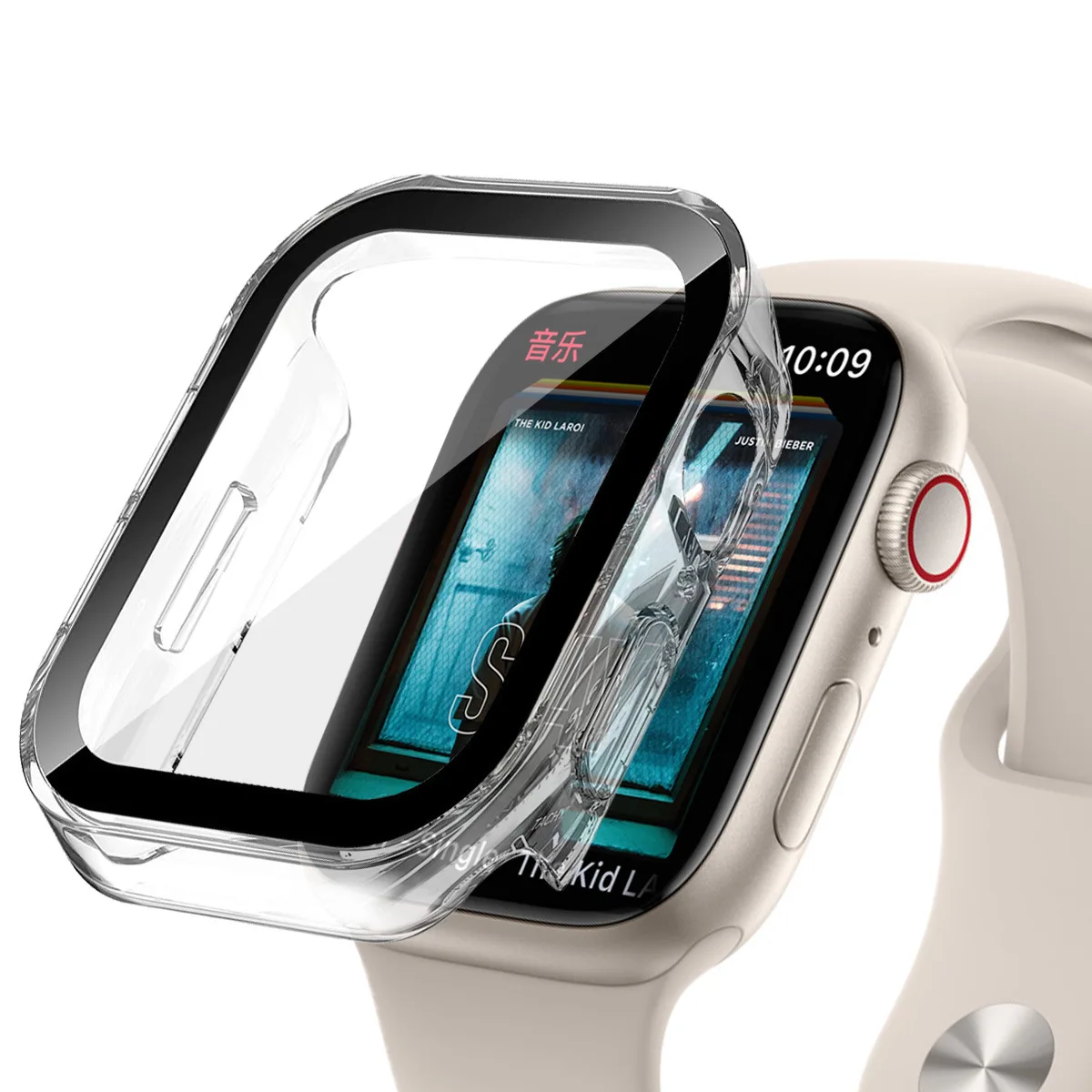 Новый водонепроницаемый чехол для Apple Watch Ultra 49 мм 45 мм 44 мм 41 мм 40 мм Защитный чехол для iwatch 8 7 6 5 4 3 SE watch PC case Изображение 2