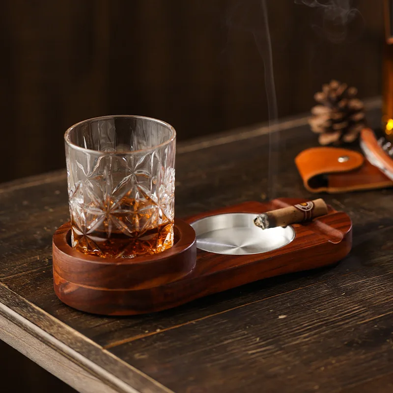 Пепельница для сигар в японском стиле, набор Бокалов для Ликера, Поднос, Держатель стакана для воды Изображение 2