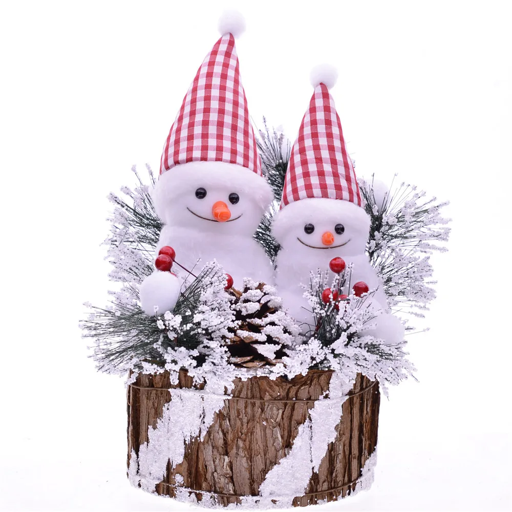 Рождественский Санта Клаус, Фигурка Куклы-Снеговика, MYBLUE 30 см, Милый сад, Аксессуары для украшения дома в скандинавском стиле Изображение 2