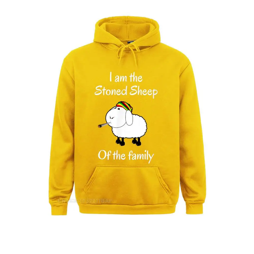 Я обдолбанная овца семьи сорняк стоунер Дизайнерские мужские толстовки Пляжные кофты с длинным рукавом Camisa Hoodes Изображение 2