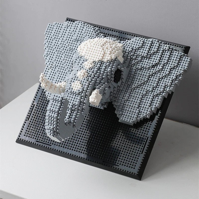3D Китайский Дракон Строительные Блоки Diy Животные Фрески Украшения Кирпичи Тигр Головоломки Игрушки с базой Подарки для детей и взрослых Изображение 3