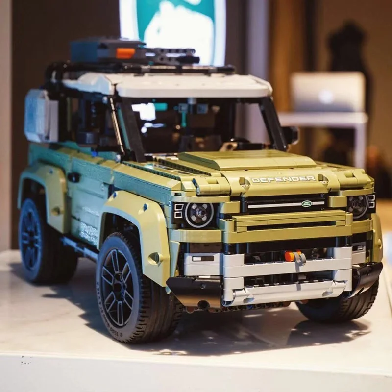 42110 Совместимый Высокотехнологичный Автомобиль Серии Supercar Land Rover Guardian Модель Внедорожника Строительные Блоки Кирпичи Игрушки Для Детей Изображение 3