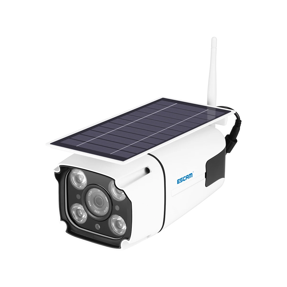 ESCAM QF260 WIFI Беспроводной IP67 Открытый 1080P 2.0MP Мощность солнечной батареи Низкое энергопотребление PIR Камера видеонаблюдения Изображение 3