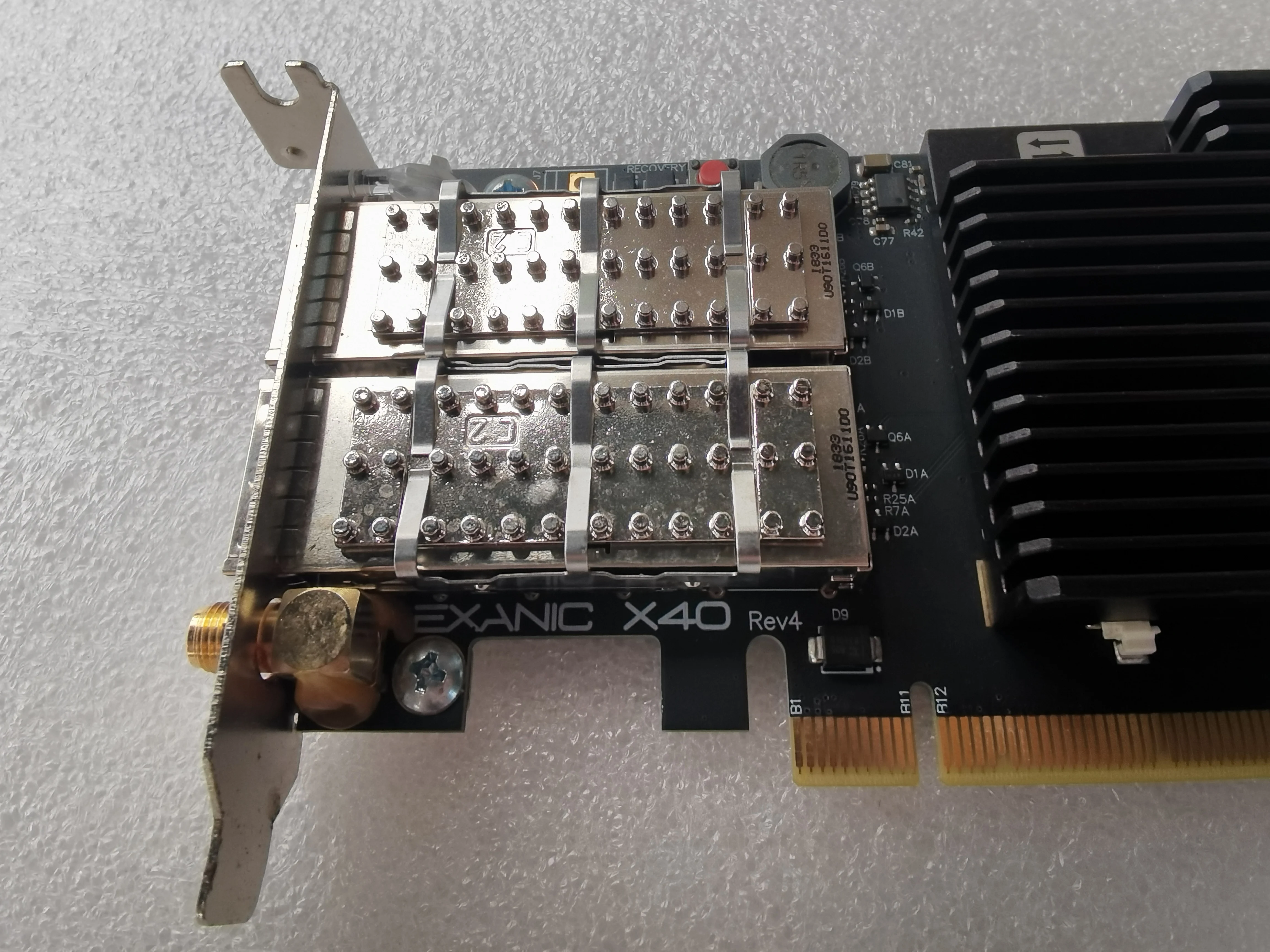 Exablaze ExaNIC X40 Двухпортовый процессор с низкой задержкой 40GbE QSFP + PCI-E 3.0 NIC FPGA SFF Изображение 3