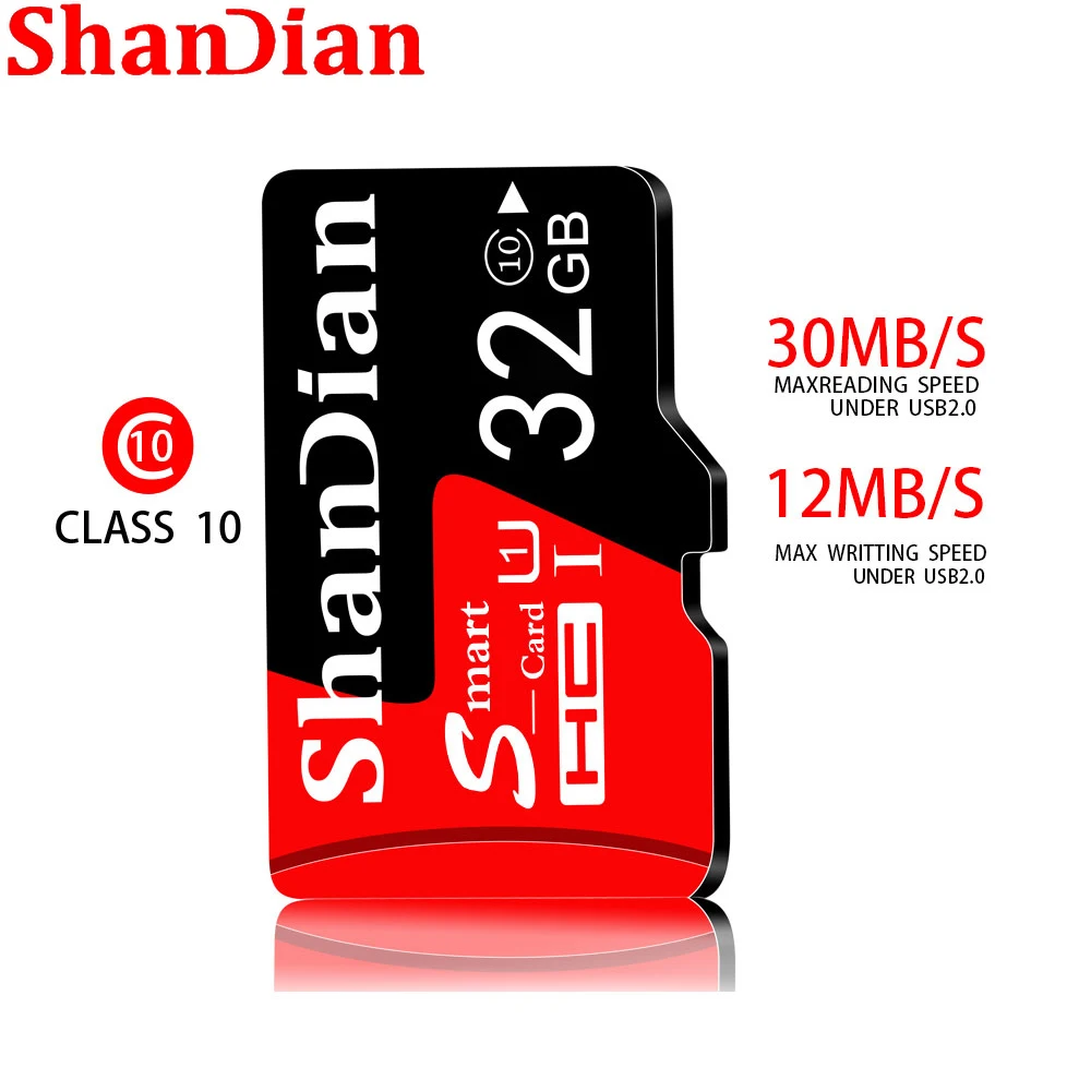 SD-карта SHANDIAN 32 ГБ Высокоскоростной Класс 10 64 ГБ Реальной емкости 128 ГБ Многофункциональная SD-карта Памяти 16 ГБ TF/SD-карта Для Смартфона Изображение 3