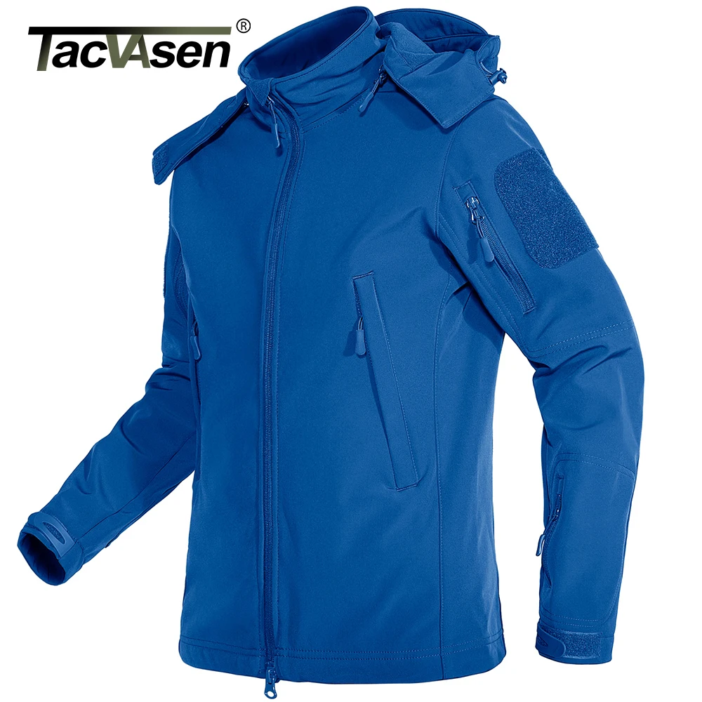 TACVASEN/ водонепроницаемая куртка с флисовой подкладкой, Женская тренировочная тактическая теплая куртка, Ветровка, одежда для пеших прогулок, женские пальто Изображение 3