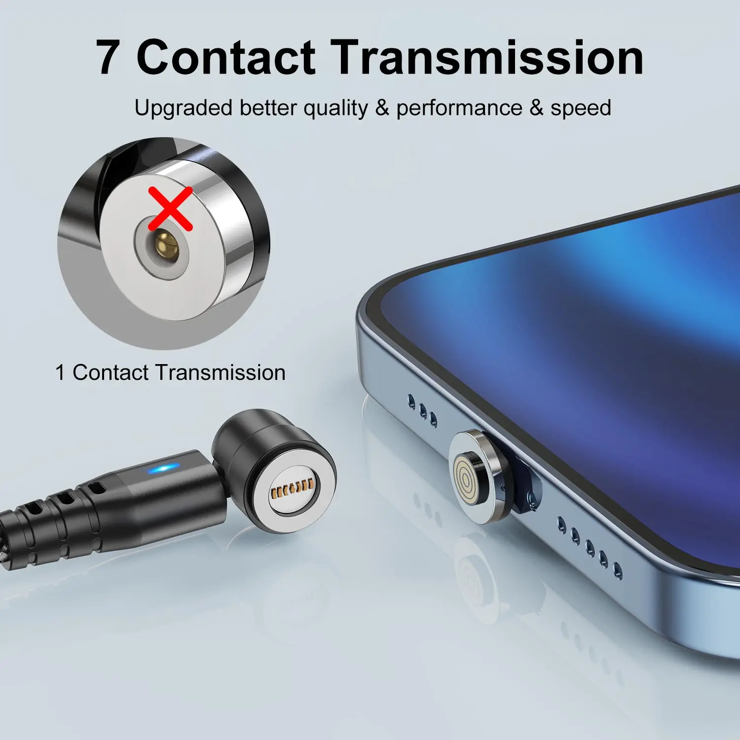 USLION PD 60 Вт Магнитный кабель 2 в 1 Для Быстрой зарядки от USB C до Type C Micro Data Cord для iPhone 14 13 Pro Max Xiaomi 12 Poco M5 X4 Изображение 3