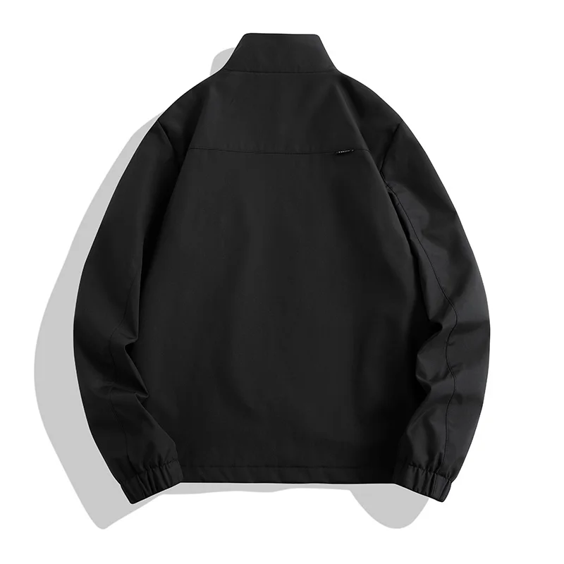 Весенне-осенняя мужская куртка, трендовая японская ветрозащитная куртка со стоячим воротником в стиле хип-хоп, уличная куртка для инструментов, ветровка Изображение 3