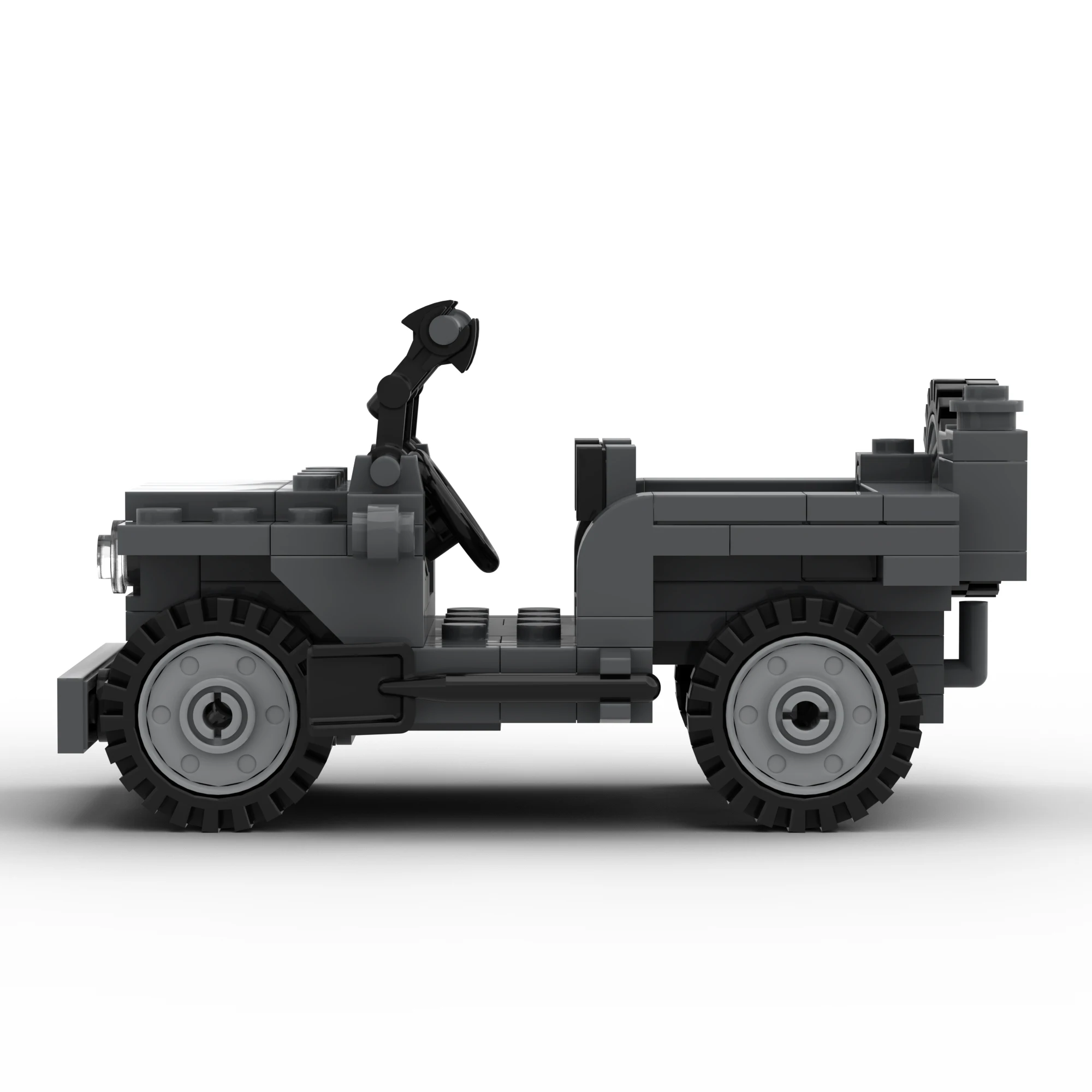 Вторая мировая война Армия США Willys Jeep Сборная модель GP Военная машина Второй мировой войны Игрушечный Строительный блок Кирпичный Подарок Изображение 3
