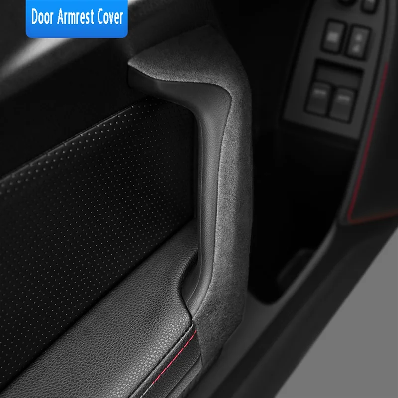 Для Subaru BRZ Toyota 86 2013-2020 Внутренняя Дверная ручка Автомобиля Рамка Отделка крышки Подлокотника Панель Дверного подлокотника Черный Серый Изображение 3