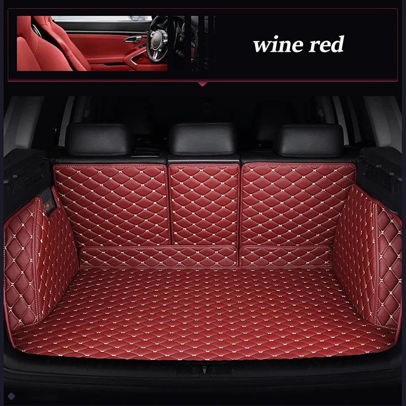 Изготовленные на заказ кожаные коврики YUCKJU с полной оберткой для багажника автомобиля Luxgen Luxgen 7 5 U5 SUV Автоаксессуар чехол для багажника Изображение 3