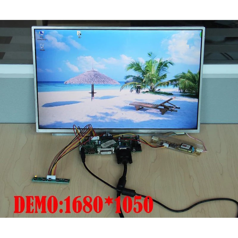комплект для LTM190EX-L31 (блики)/LTM190EX-L35 Плата контроллера moitor 4 лампы HDMI + DVI + VGA ЖК-Аудио 1280х1024 30pin плата драйвера Изображение 3