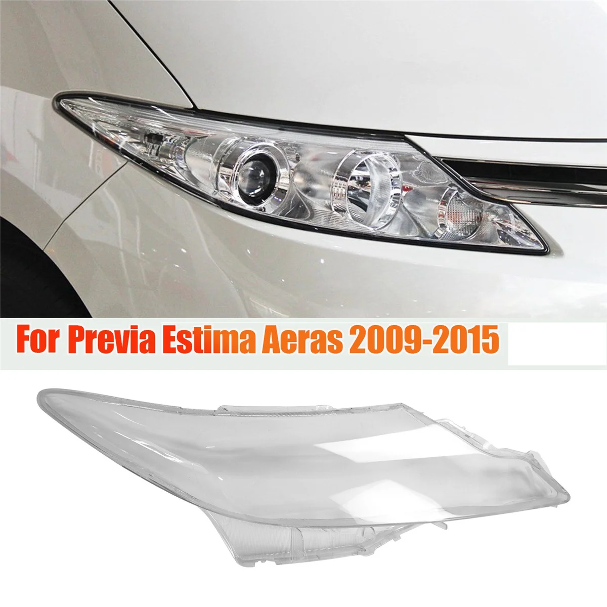 Крышка правой передней фары, Корпус объектива для Toyota Previa/Estima Aeras 2009-2015, лампа головного света, Прозрачный Корпус, Абажур Изображение 3