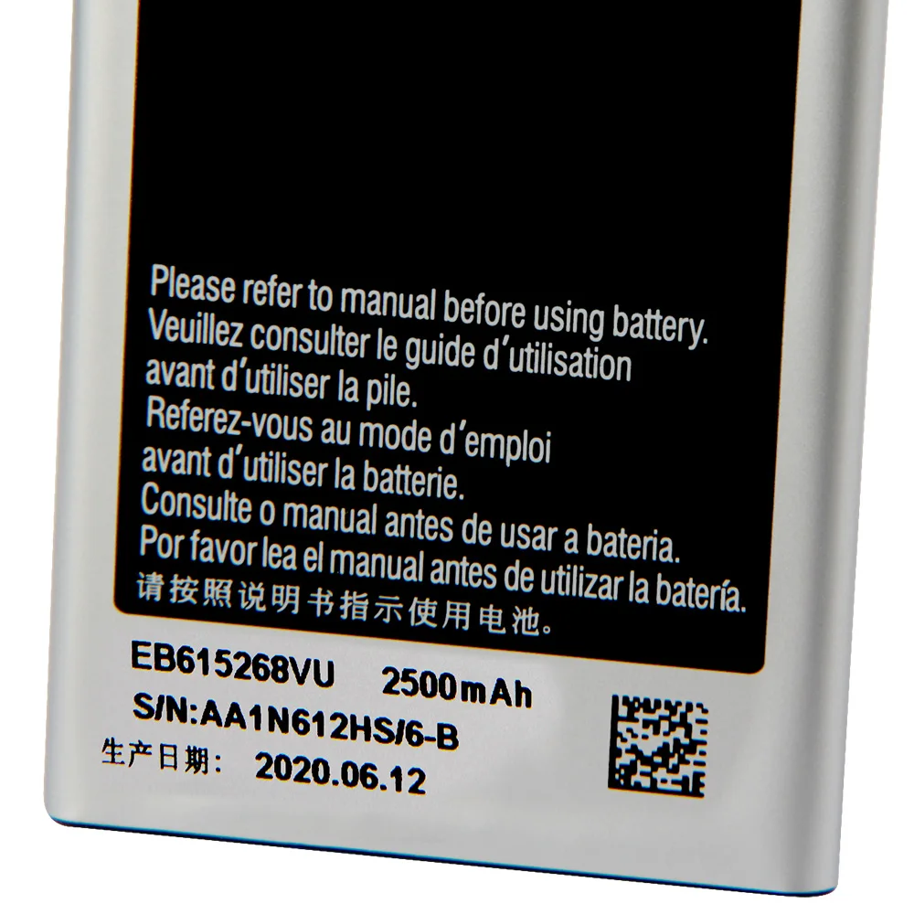 Сменный Аккумулятор EB615268VU Для Samsung GALAXY Note I889 I9220 N7000 Аккумулятор для телефона 2500 мАч Изображение 3