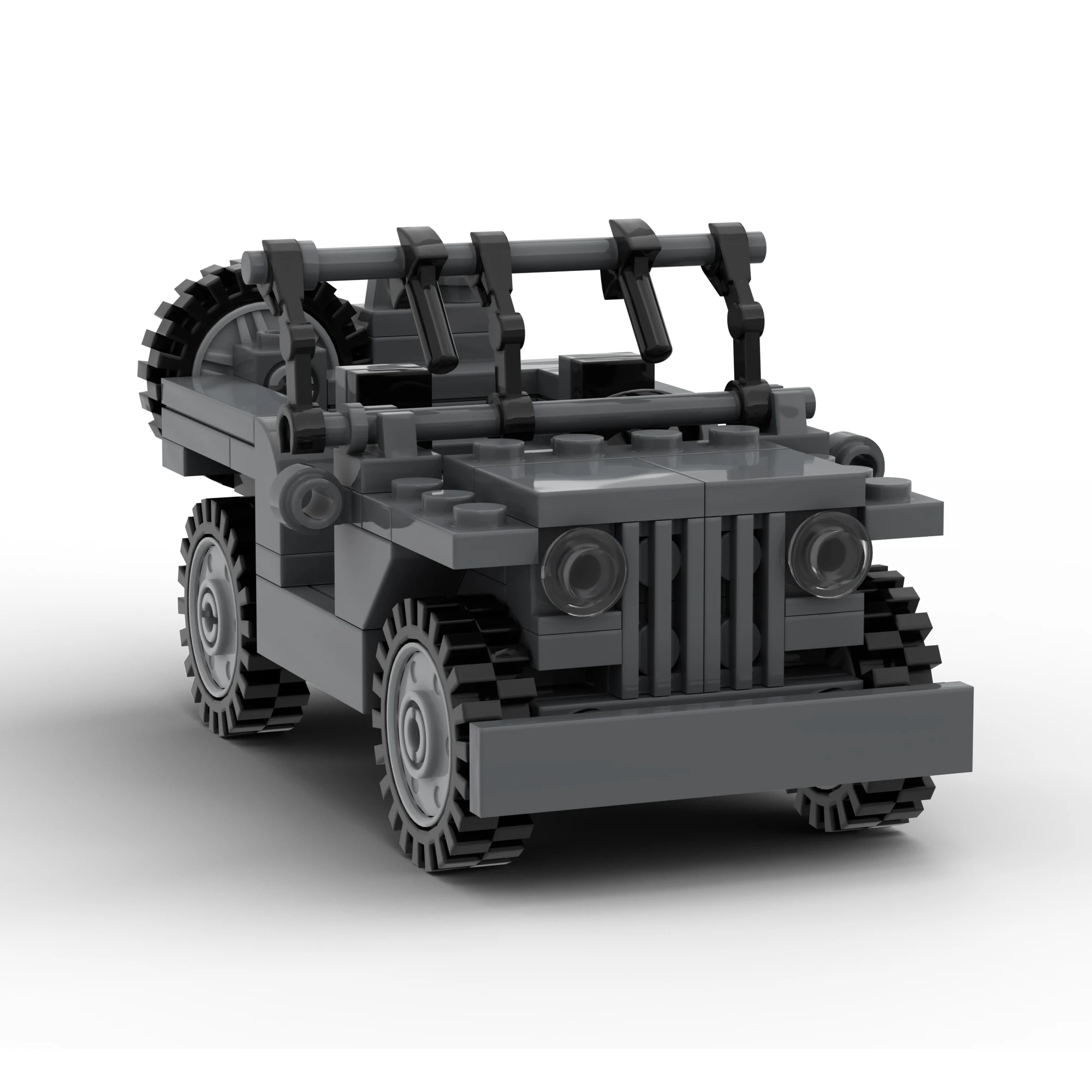 Вторая мировая война Армия США Willys Jeep Сборная модель GP Военная машина Второй мировой войны Игрушечный Строительный блок Кирпичный Подарок Изображение 4