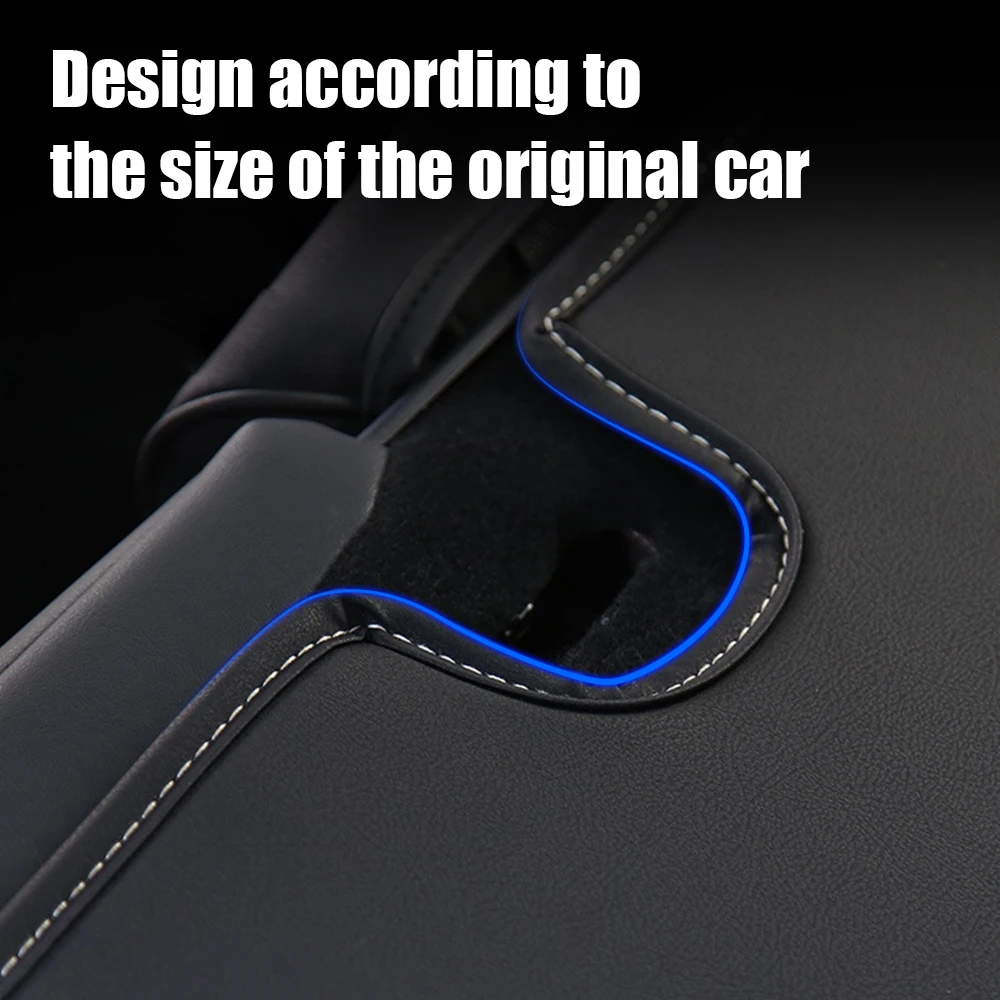 Накладка для багажника автомобиля Против загрязнения Для Tesla Модель 3 Модель Y, Защитная накладка для спинки заднего сиденья, защита от грязи, защитные коврики для спинки Изображение 4