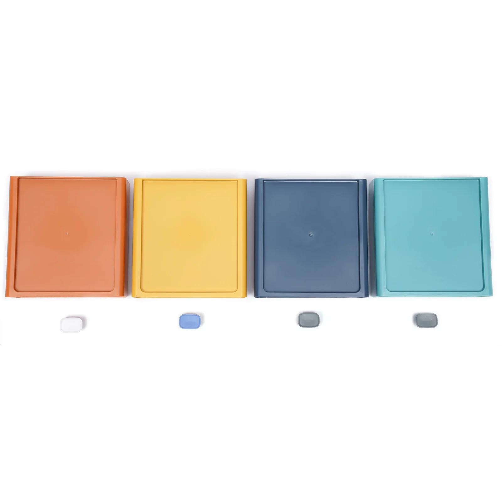 Настольный ящик Для Хранения Косметики, Органайзер, держатель многоцветный С 4 выдвижными ящиками Изображение 4