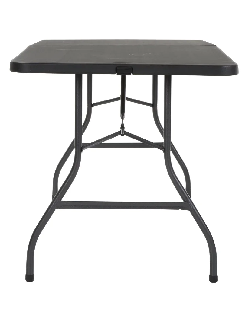 Новый Складной стол на открытом воздухе Cosco 6-футовый Черный Портативный складной стол с раскладным Чемоданом для Кемпинга на открытом воздухе Бесплатная доставка  Изображение 4