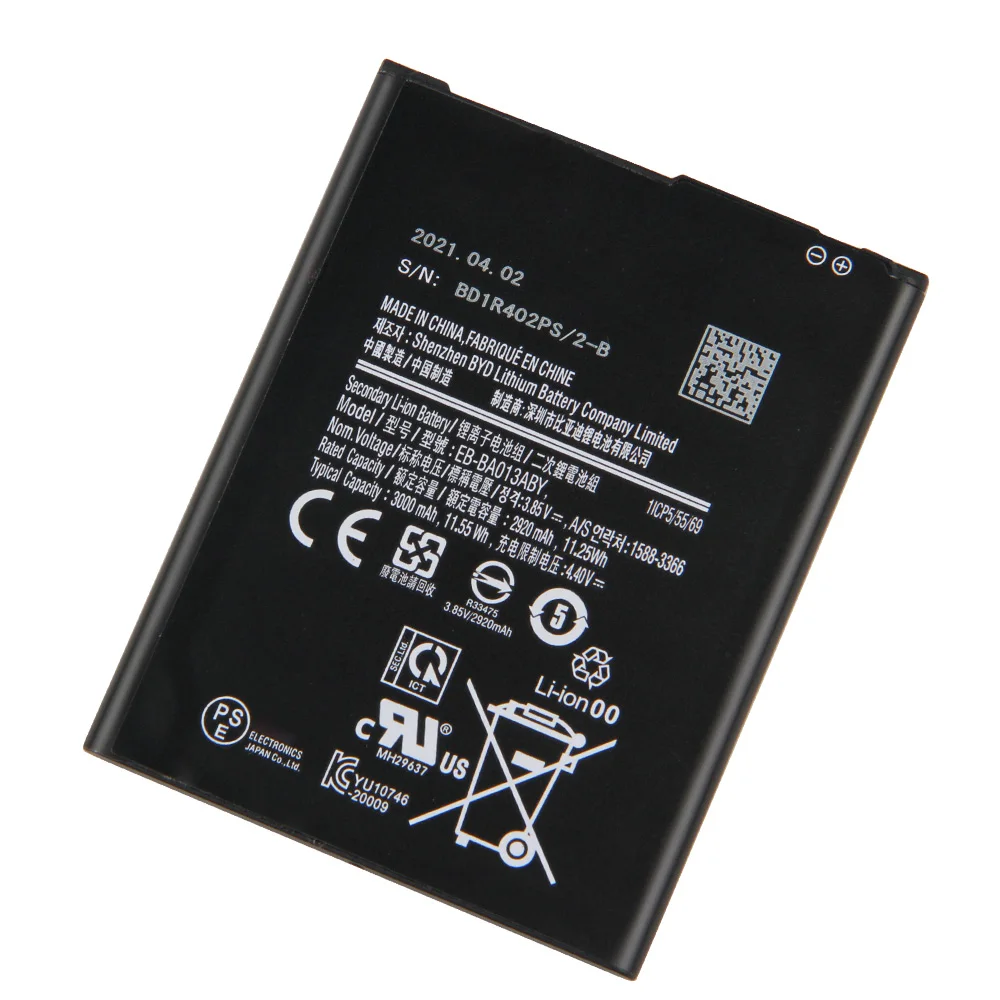 Сменный аккумулятор для Samsung Galaxy A01 Core EB-BA013ABY, перезаряжаемый аккумулятор 3000 мАч Изображение 4