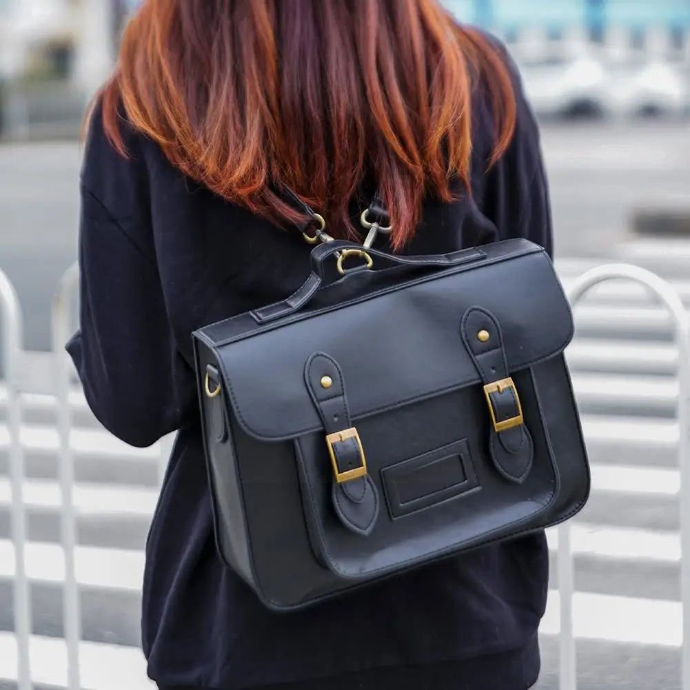 Эстетичный рюкзак большой емкости для подростков в стиле среды Y2K, рюкзак в готическом стиле, японская сумка для книг, рюкзак Wensday I2W0 Изображение 4