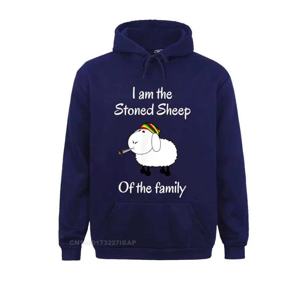 Я обдолбанная овца семьи сорняк стоунер Дизайнерские мужские толстовки Пляжные кофты с длинным рукавом Camisa Hoodes Изображение 4