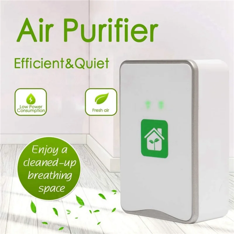 20X Подключаемый Очиститель воздуха Генератор отрицательных ионов, Ионизатор Без Фильтра, Очиститель Для Удаления Аллергенов, Загрязняющих веществ, Запахов-EU Plug Изображение 5