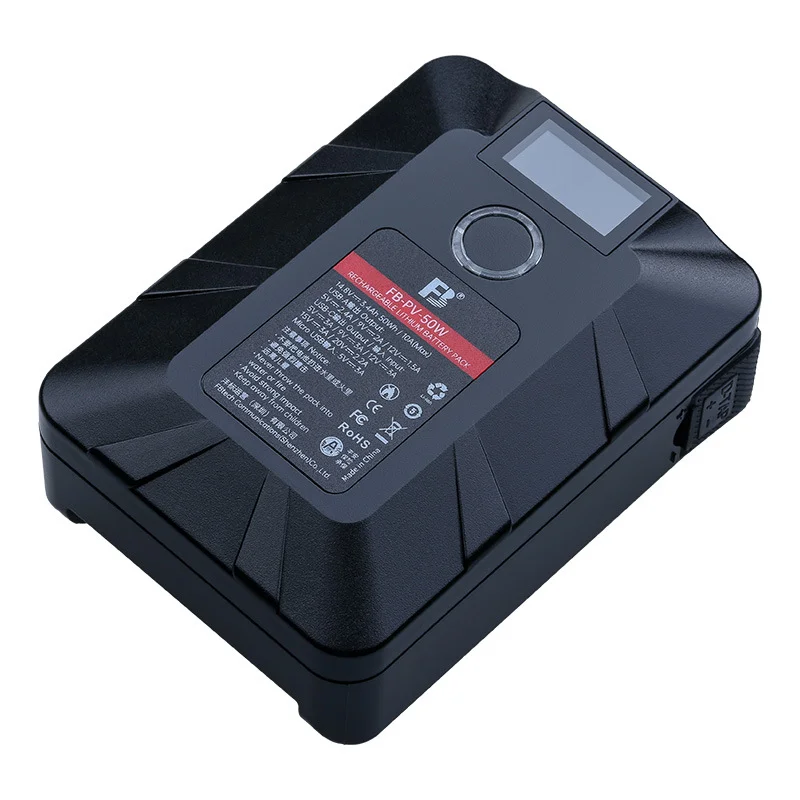 FB-PV-50W 90 Вт 150 Вт Мини-литиевая батарея с V-образным креплением/V-образным замком PD USB-C 100 Вт зарядка D-TAP BP USB-C /-A для камер смартфонов ноутбуков Изображение 5