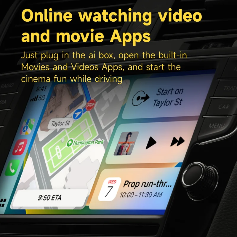 FLIXIVI CarPlay Ai Box Android 13 Plus QCM6125 8-ядерный Беспроводной Android Auto и Apple CarPlay Netflix TV Box Для OEM Проводного CarPlay Изображение 5