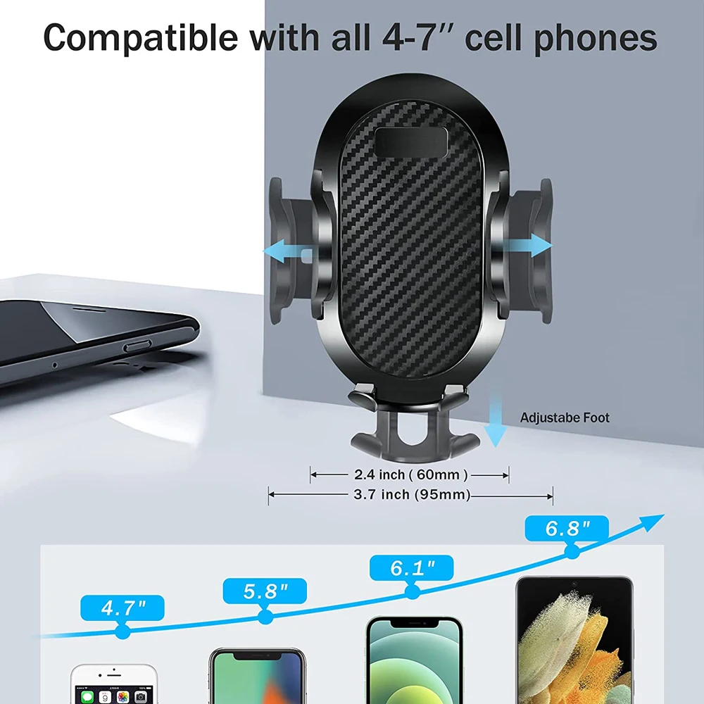 Автомобильный держатель для телефона с присоской, подставка для мобильного телефона в автомобиле Без магнитного крепления GPS Для iPhone 11 Pro Xiaomi Samsung Изображение 5