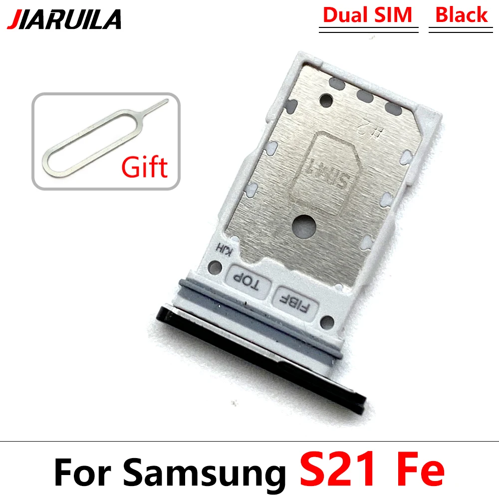 Держатель лотка для sim-карт с двумя картами Samsung S21 Fe/S21 Ultra/S21 Plus, держатель слота для лотка для SIM-карт, Разъем адаптера, Запасные части Изображение 5